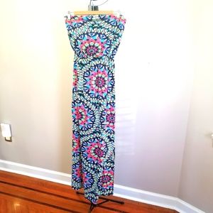 Xhilaration Women's Maxi Colorful Sleeveless Dress Size S